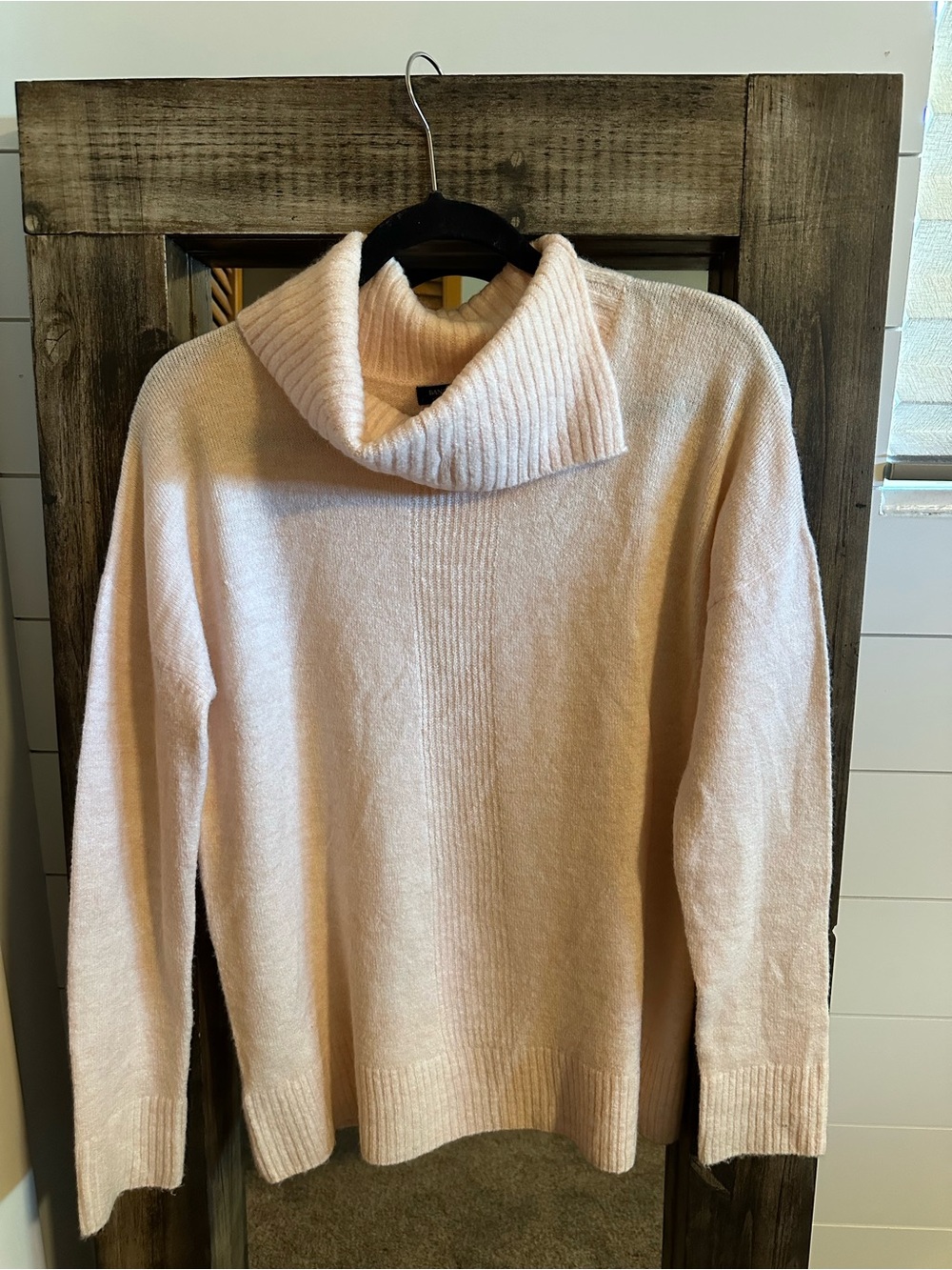 Banana Republic Women’s Small Blush Pink Cowl Neck Tunic Sweater cottagecore